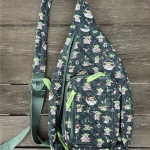 Vera Bradley Star Wars Mandalorian Grogu (Baby Yoda) Sling Backpack